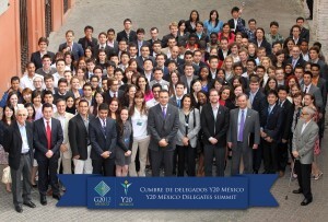 Official photograph of the Y20 Mexico Delegates